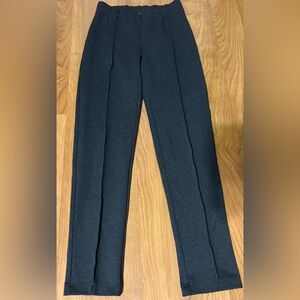 Lilly Pulitzer Pull On Pleated Heather Grey Slacks Stretch Size Small